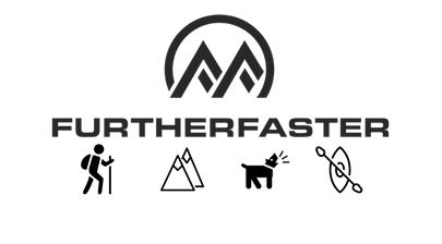 Logo for Further Faster: circular emblem above the bold brand name 'Further Faster'.