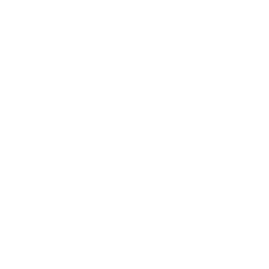Logo: circular black-and-white emblem with bold curved text 'Karma Brinks' inside.
